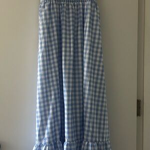 Blue Gingham Women's Dress